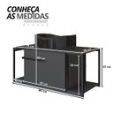 Ver imagem 2 de Gabinete para Banheiro Suspenso Industrial com Cuba Berlin Preta Grafite