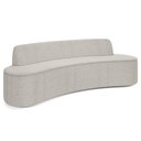 Ver imagem 1 de Sofá 4 Lugares para Sala de Estar Living 230cm Koane D06 Bouclê Creme - Mpozenato
