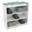 Ver imagem 2 de ARMÁRIO BALCÃO DE APOIO COM PRATELEIRAS M498.B (LOJA, CASA) MUNDI MOVEIS