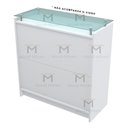 Ver imagem 3 de ARMÁRIO BALCÃO DE APOIO COM PRATELEIRAS M498.B (LOJA, CASA) MUNDI MOVEIS