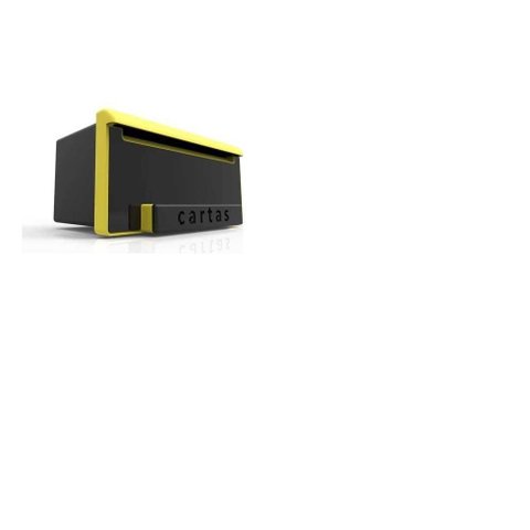 Caixa de Correios Inbox Luxo Preto Brilho Goma