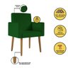 Kit 02 Poltronas Decorativa Sala Oferta - Balaqui Decor Cor:verde - 2