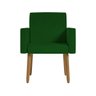 Kit 02 Poltronas Decorativa Sala Oferta - Balaqui Decor Cor:verde - 5