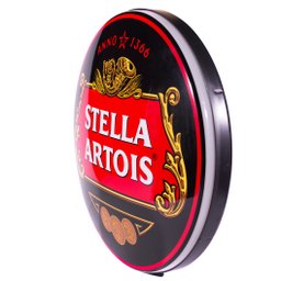 Luminoso de Parede Cerveja Stella Artois Preto Retrô Vintage para Bar, Garagem, Churrasqueira, Salão - 3