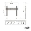 Ver imagem 3 de Suporte para Tv Fixo de Parede Lcd Led Plasma 3d de 32 a 65 Perfil Slim N01v4 Elg