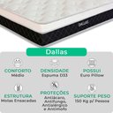 Ver imagem 2 de Cama Box Baú Solteirão e Colchão Dallas Molas V-store Cinza