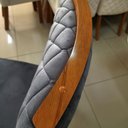 Ver imagem 3 de Sala de Jantar Mel 6 Lugares Tampo em MDF com Vidro Grafite 196cm Bom Pastor Móveis