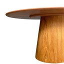 Ver imagem 4 de Mesa de Jantar Cone Oval 244x137 Cm Base Madeira Freijó Tampo Freijó