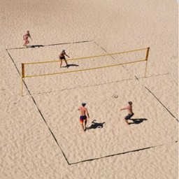 Kit Rede para Volei de Praia com Faixa de Marcação Poste e Varão Rede 8 Metros Sports Mania - Branco - 4