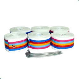 Kit Rede para Volei de Praia com Faixa de Marcação Poste e Varão Rede 8 Metros Sports Mania - Branco - 2
