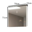 Ver imagem 2 de Armário de Banheiro 70cm 02 Portas Ref 710 Cewal - Branco/portoro