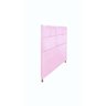 Cabeceira Cama Box Casal King 190cm Damares Suede Rosa Bebe - Ruotolo Decor - 2