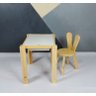 Kit Mesa Sensorial Tampo + Bandejas + Cadeira Coelho Pinus - 2