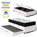 Ver imagem 2 de Cama Box Baú com Colchão de Espuma D45 Pillow In Anjos Ortoconfort + Auxiliar Unique Solteiro 88cm
