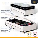 Ver imagem 3 de Cama Box Baú com Colchão de Espuma D45 Pillow In Anjos Ortoconfort + Auxiliar Unique Solteiro 88cm