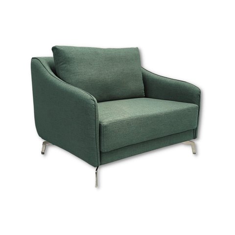 POLTRONA 1 Lugar Revestimento em Linho Sintético - POL004: verde