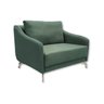 POLTRONA 1 Lugar Revestimento em Linho Sintético - POL004: verde - 1
