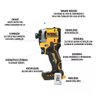 Parafusadeira de Impacto 1/4 20v Atomic Dcf850-b3 - Dewalt - 6