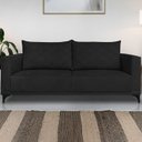 Ver imagem 2 de Sofa Nori 3 Lugares Pes de Ferro 220cm Linho Boucle 3304 Ezz