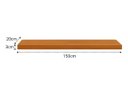 Ver imagem 4 de Prateleira MDF 150x20 Moderna Suporte Parede Invisivel 30mm Italian Noce