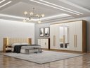 Ver imagem 1 de Guarda Roupa Casal Royal 6 Gavetas com Espelho Novo Horizonte Cumaru/Fendi