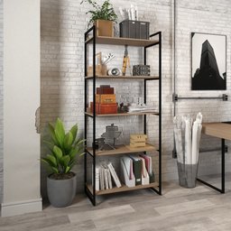 Estante para cozinha compacta moderna estilo industrial 5 prateleiras - 3