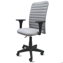 Ver imagem 1 de Cadeira Presidente Ergonômica Cinza-claro Nr17 Executiva Giratória Confortável Costura Esteirinha