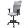 Cadeira Presidente Ergonômica Cinza-claro Nr17 Executiva Giratória Confortável Costura Esteirinha - 1