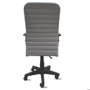 Ver imagem 4 de Cadeira Presidente Ergonômica Cinza-claro Nr17 Executiva Giratória Confortável Costura Esteirinha