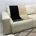 Ver imagem 6 de Manta para Sofá Xale Decorativo Protetor 1,60x1,40m Berlim Preto