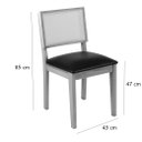 Ver imagem 5 de Cadeira Íris Tecido 03 Tela Preta Cor Preta