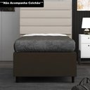 Ver imagem 2 de Base para Cama Box Solteiro 88x188cm Hit I02 Suede Marrom - Mpozenato