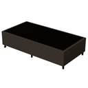 Ver imagem 1 de Base para Cama Box Solteiro 88x188cm Hit I02 Suede Marrom - Mpozenato