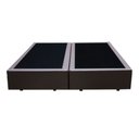 Ver imagem 1 de Base Box Bau King Bipartido Premium Santo Box Sintético 47x192x203:marrom