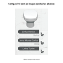 Ver imagem 3 de Assento Tampa para Vaso Sanitário Almofadado Compatível Monte Carlo Bege Durín