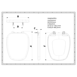 Assento Tampa para Vaso Sanitário Almofadado Compatível Monte Carlo Bege Durín - 4