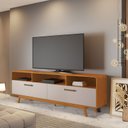 Ver imagem 2 de Rack para Tv até 70 Polegadas Cristal Jcm Móveis Cinamomo/off