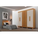 Ver imagem 1 de Dormitorio Ripado Solteiro 2 Peças Atenas - Arbo Design