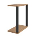 Ver imagem 4 de Mesa de Canto 100% Mdf Estilo Industrial F36 Freijó Preto Fosco Dalla Costa