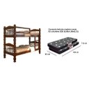 Ver imagem 2 de Beliche Madeira com 02 Colchões (88x188)