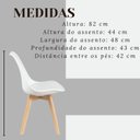 Ver imagem 7 de Mesa Compacta Tampo em MDF Tx 90cm & Cadeiras Leda Almofadas Ergônomicas