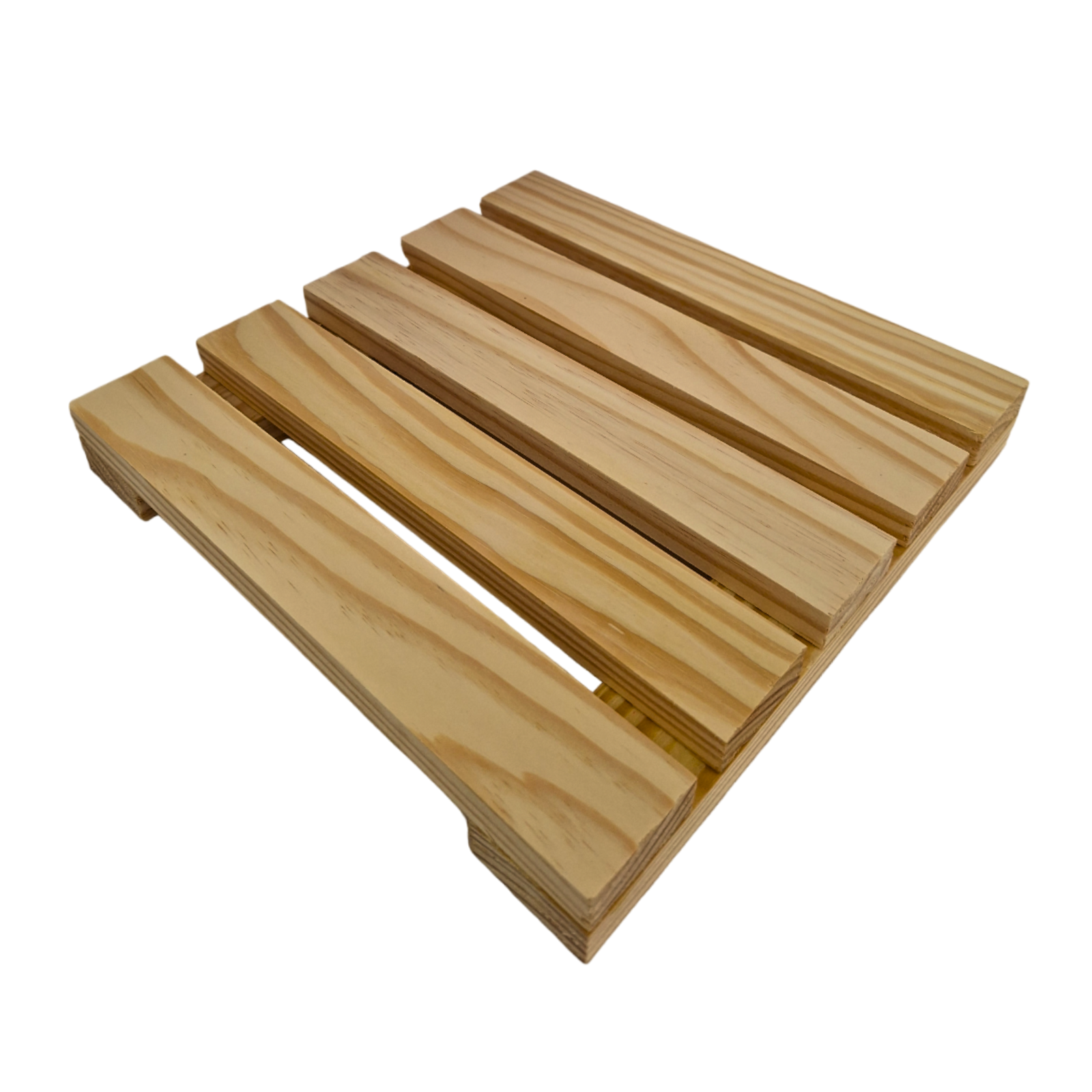 Kit 4 Deck Madeira Modular 30x30 Natural Área Interna Pinus - 2