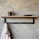 Ver imagem 4 de Suporte Prateleira Organizador Industrial Ferro Mdf