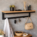 Ver imagem 2 de Suporte Prateleira Organizador Industrial Ferro Mdf