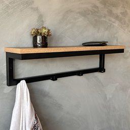 Suporte Prateleira Organizador Industrial Ferro Mdf - 3