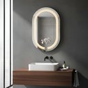 Ver imagem 1 de Espelho Oval Grande 75x50cm Iluminado - Neutro 4000k