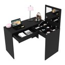 Ver imagem 2 de Escrivaninha/pentedeira de Canto 110cm com Espelho e 1 Gaveta Multimóveis Cr40119