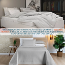 Ver imagem 4 de Cobreleito Queen Size Camesa Casa Blanca 200 Fios 100%algodao Toque Extra Macio Madri:cinza
