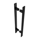 Ver imagem 1 de Puxador para Portas Preto Fosco em Aço Inox Eros Grego Metal 50cm
