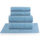 Ver imagem 1 de Jogo de Toalhas Dunas 100% Algodão 450g-m² Macio Azul Top Chick